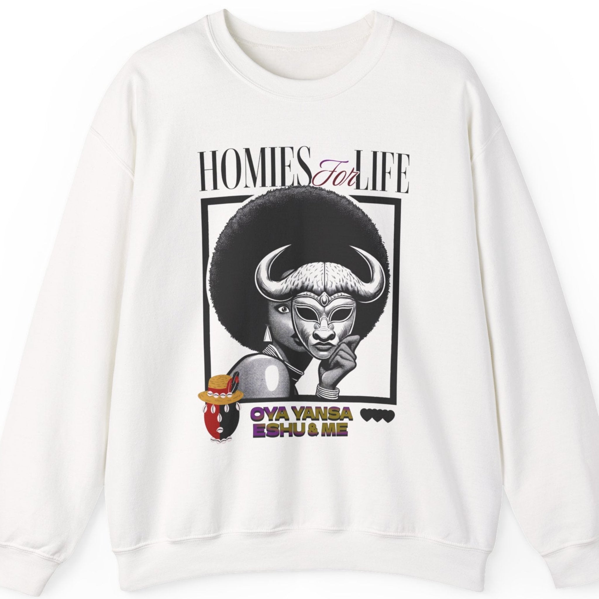 Homies for Life, Oya Eshu and Me Sweatshirt, Gift for Godparent or Devotee!