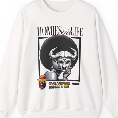 Homies for Life, Oya Eshu and Me Sweatshirt, Gift for Godparent or Devotee!