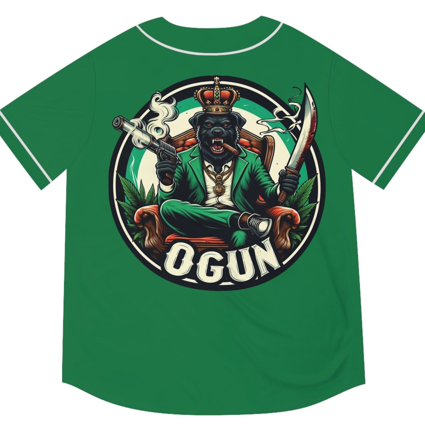 Ashé Oggún “Warrior Dog” Jersey – Orisha Urban Style | Gift for Devotee or Godparent