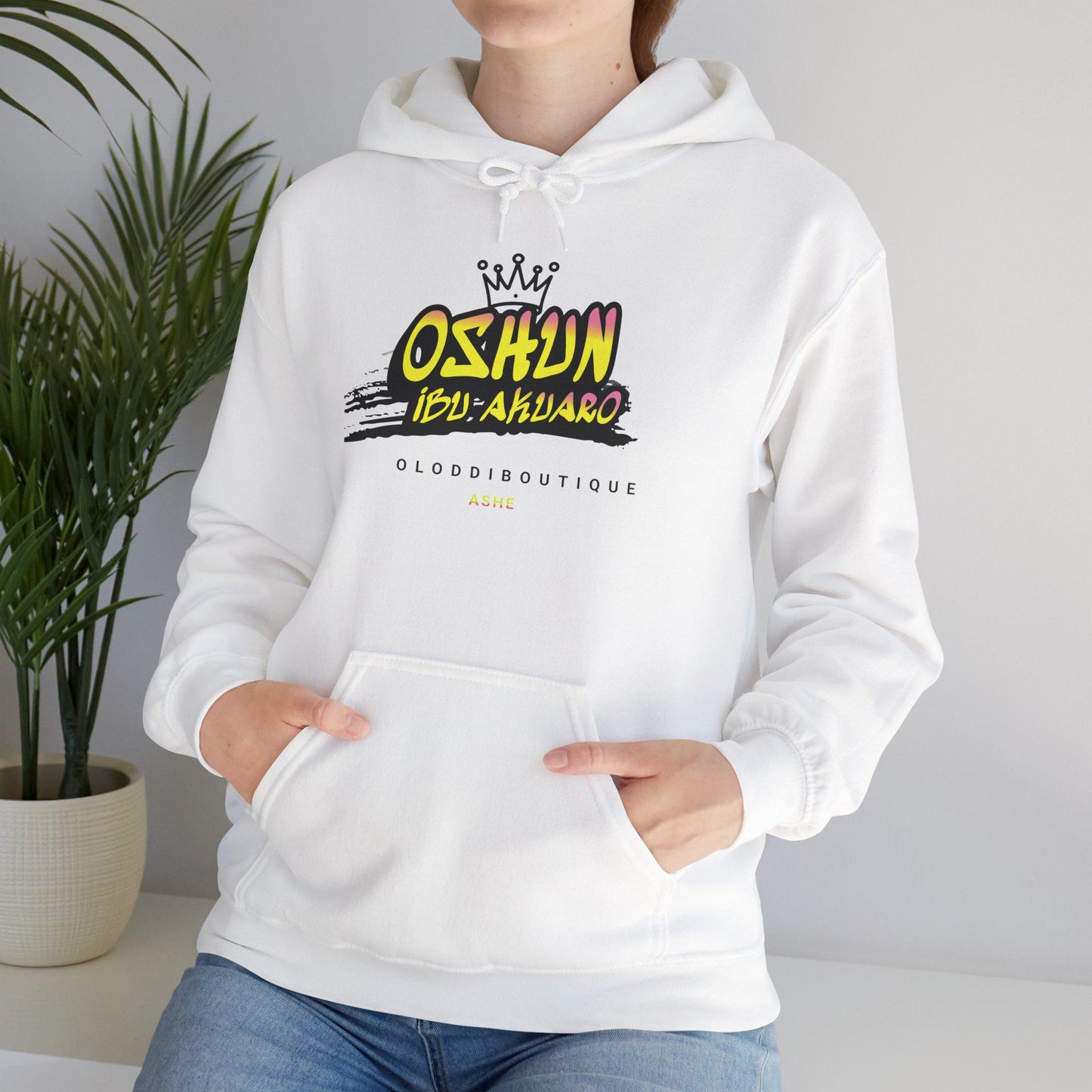 Oshun IBÚ AKUARO, Orisha inspired Unisex Hoodie!! Gift for devotee or Godparent! Omo OSHUN hoodie!