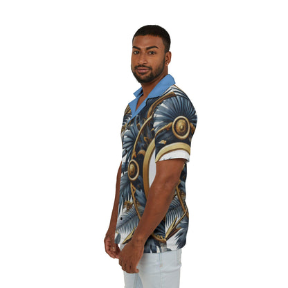 Orisha Ochosi Hawaiian Style Button Down Shirt - Gift for Devotee or Godparent