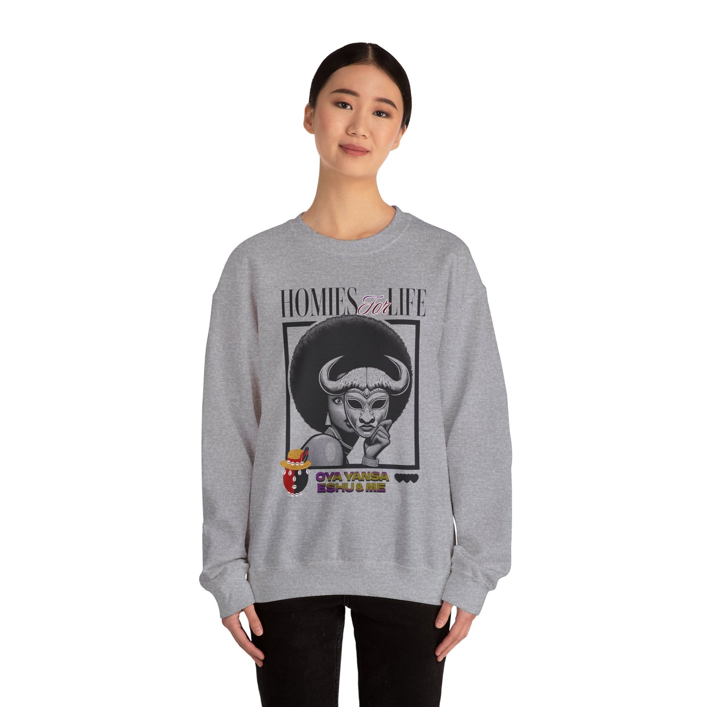 Homies for Life, Oya Eshu and Me Sweatshirt, Gift for Godparent or Devotee!