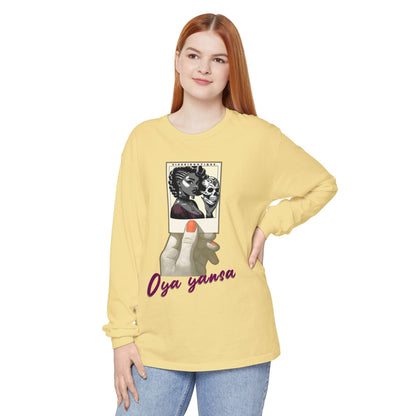 Polaroid Oya Long Sleeve Tee for Devotee & Godparent, Orisha Polaroid Collection
