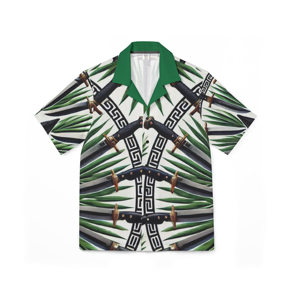 Orisha Oggun Hawaiian Style Button Down Shirt - Gift for Devotee or Godparent