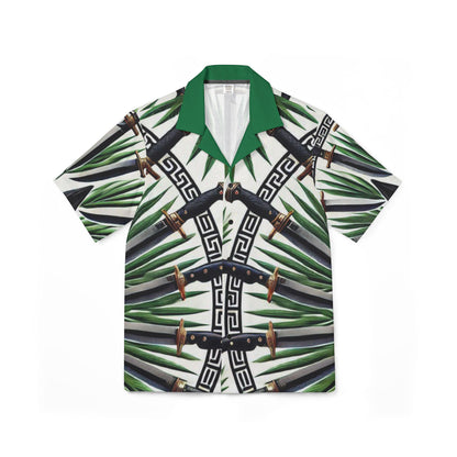 Orisha Oggun Hawaiian Style Button Down Shirt - Gift for Devotee or Godparent