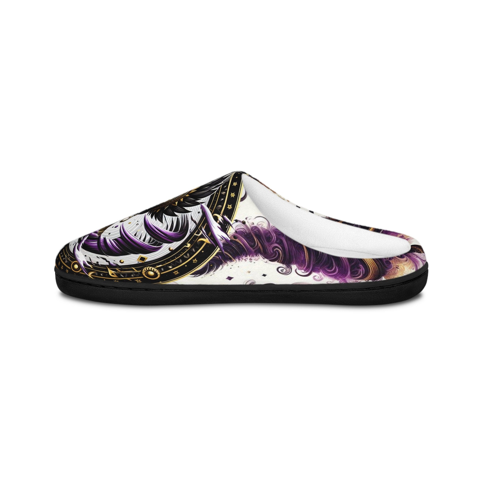 Orisha OYA "Purple Tornados" Stylish Comfy indoor slippers, oya yansa slippers, gift for devotee or godparents