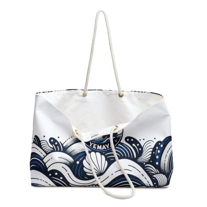 Maferefun YEMAYA “Blue Waves” Oversized Tote Bag – Orisha Urban Style | Gift for Devotee or Godparent