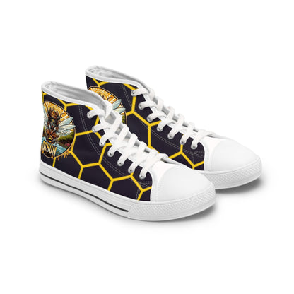 Orisha OSHUN "Honeycomb" High-Top Sneaker! Gift for Devotee or Godparent! Stylish Spiritual Footwear!!