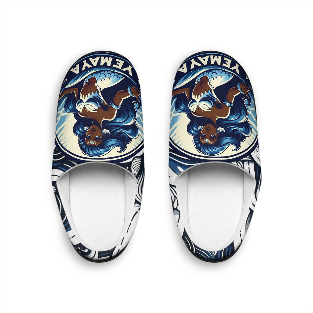 Yemaya “Mighty Waves” Orisha Indoor Slippers – Gift for Devotee or Godparent