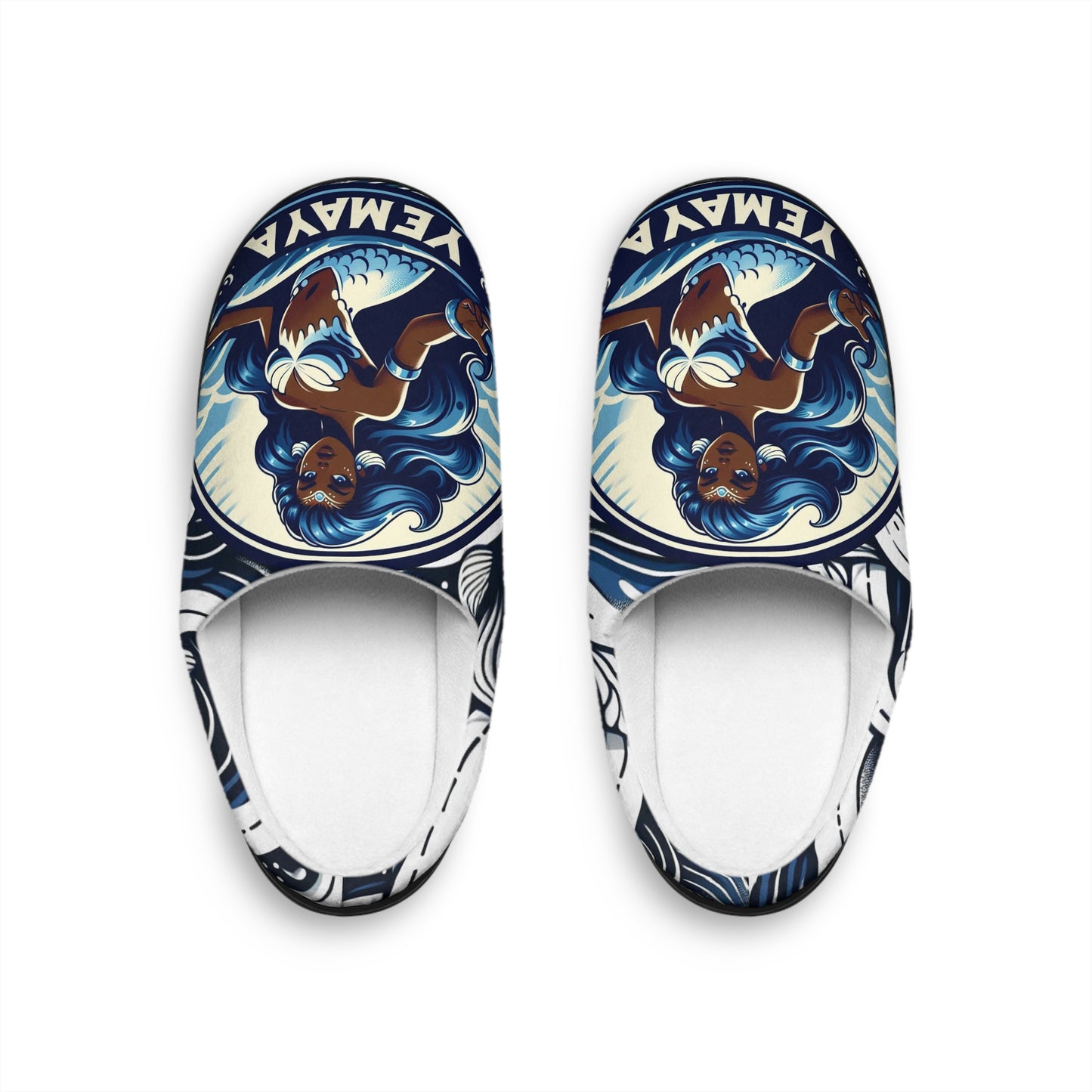 Yemaya “Mighty Waves” Orisha Indoor Slippers – Gift for Devotee or Godparent