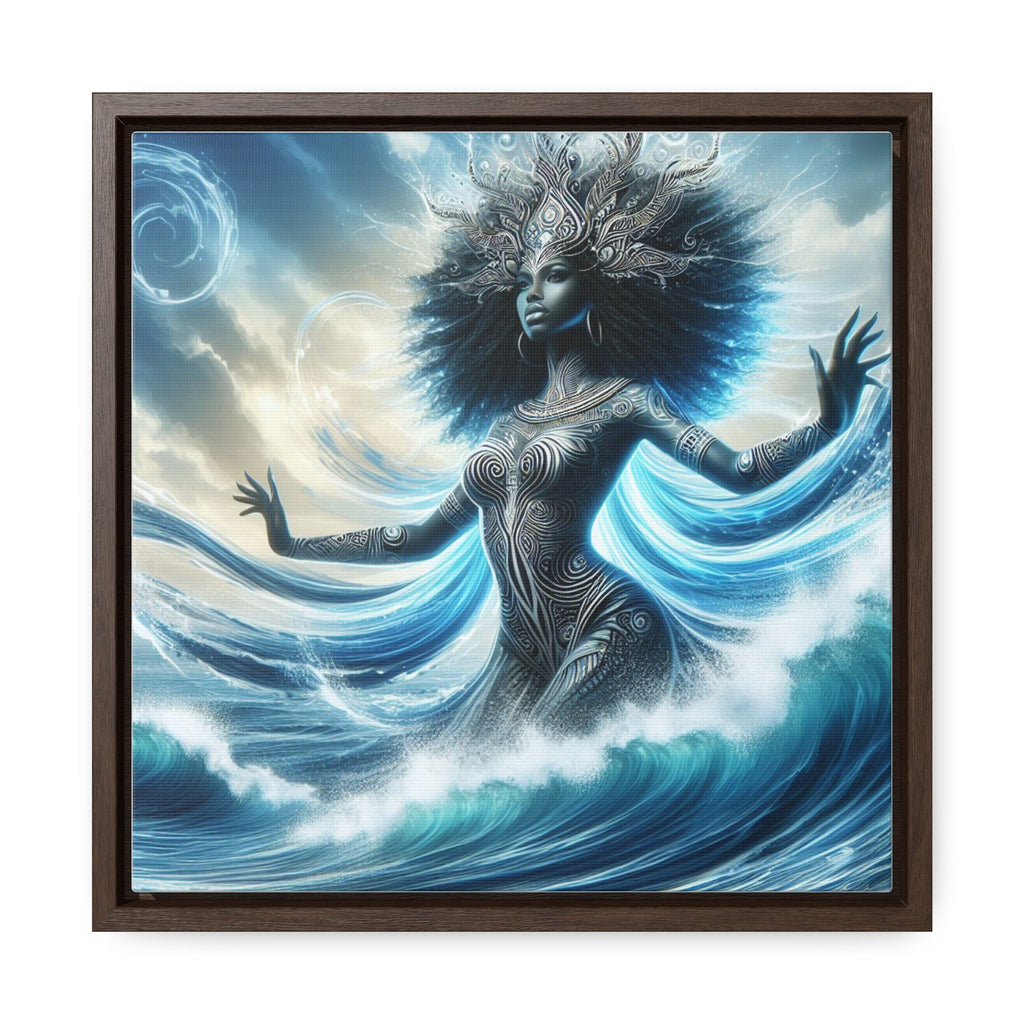 Orisha YEMAYA Gallery Canvas Wrap, Mystical Artwork! cuadro de Orisha Yemaya! Shrine or Altar Decor for  YEMAYA