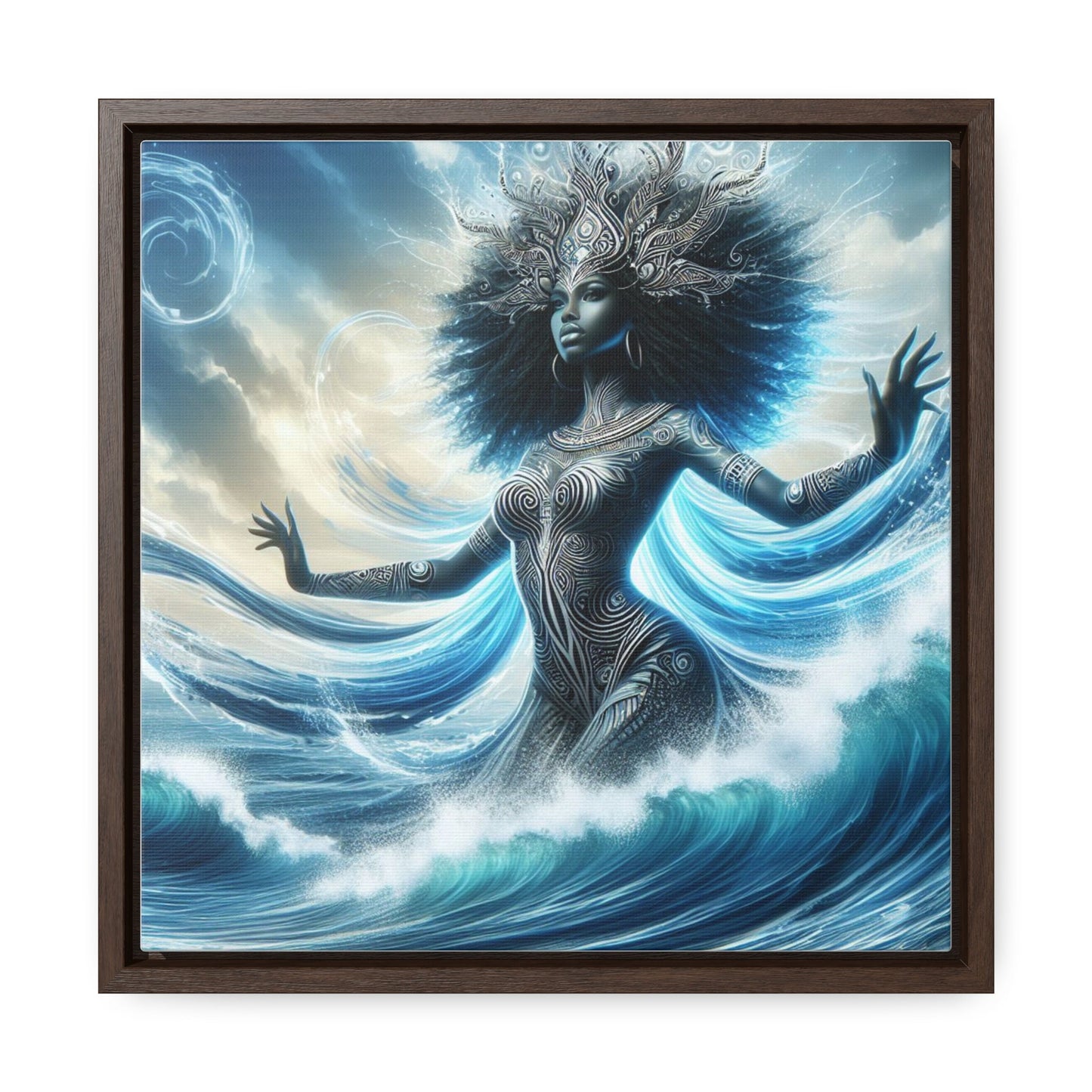 Maferefun YEMAYA Gallery Canvas Wrap – Orisha Altar & Shrine Art | Gift for Devotee or Godparent