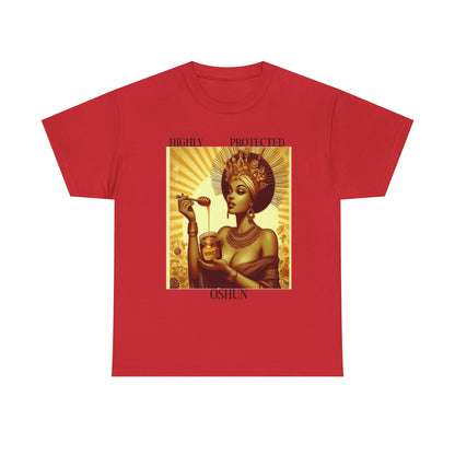 Highly Protected Oshun Tee, Spiritual T-Shirt, Goddess Apparel, Affirmation Shirt, Gift for Her, Boho Style Clothing