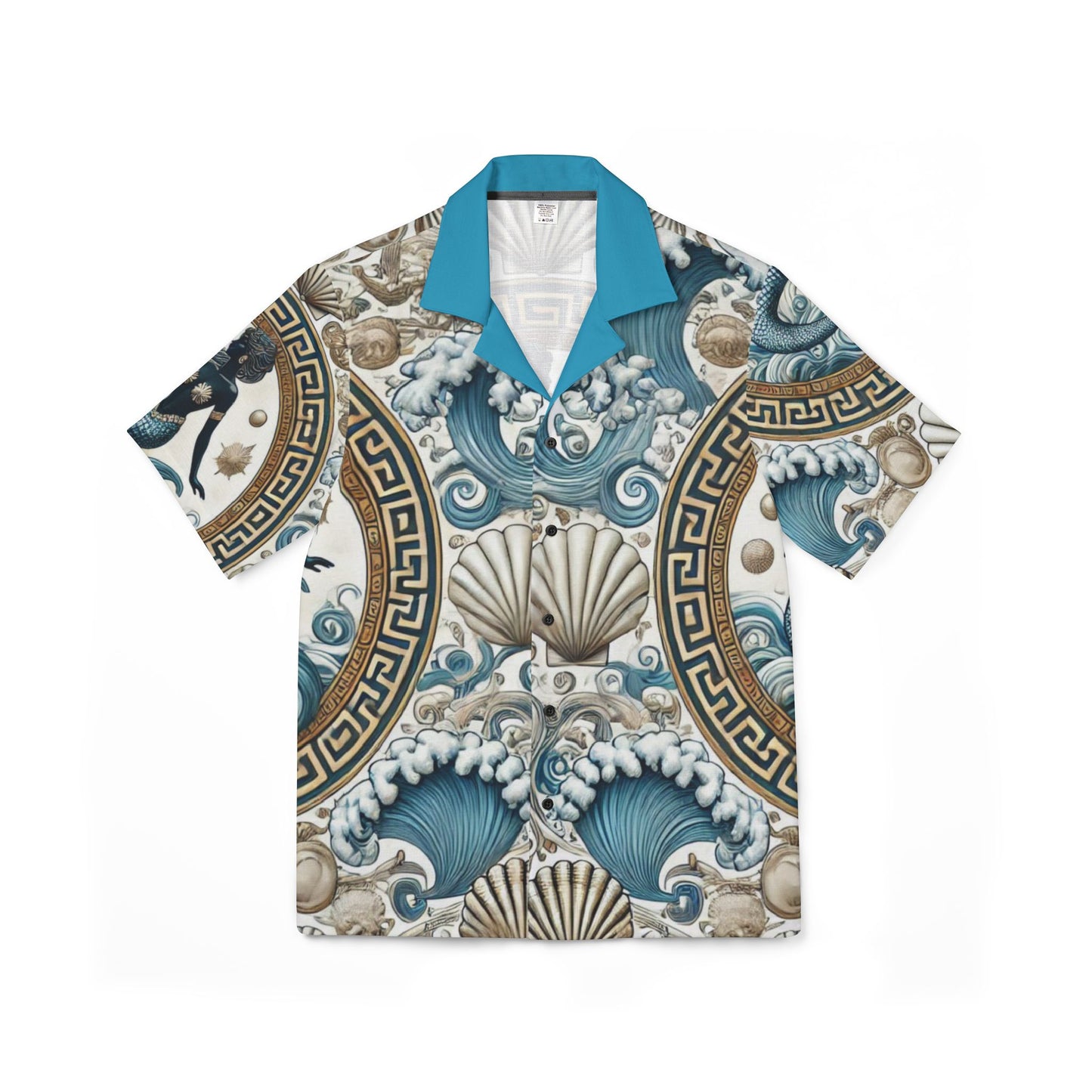 Orisha YEMAYA Hawaiian Style, Button down Shirt! Gift for Godparent or Devotee!