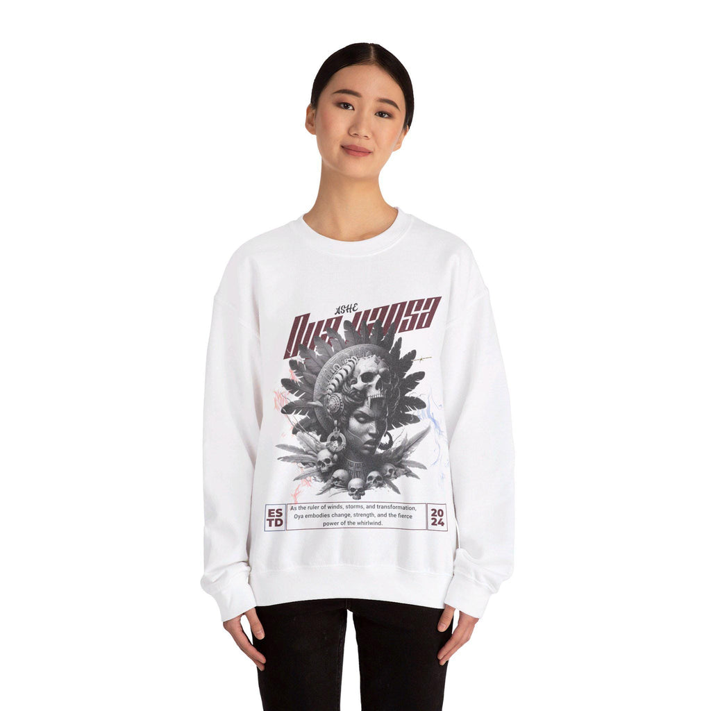 Orisha Oya Yansá “Marble Royalty” Sweatshirt – Ruler of Storms | Gift for Devotee or Godparent