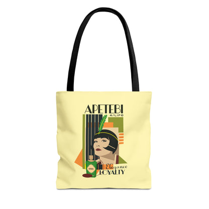 APETEBI "Elegance and Loyalty"  Art deco style Tote Bag!! Ladies APETEBI for life, Ashe on the go Tote BAG!!