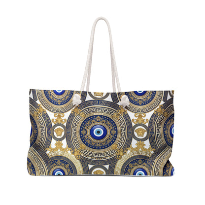 Nazar Evil Eye Weekender Bag — White