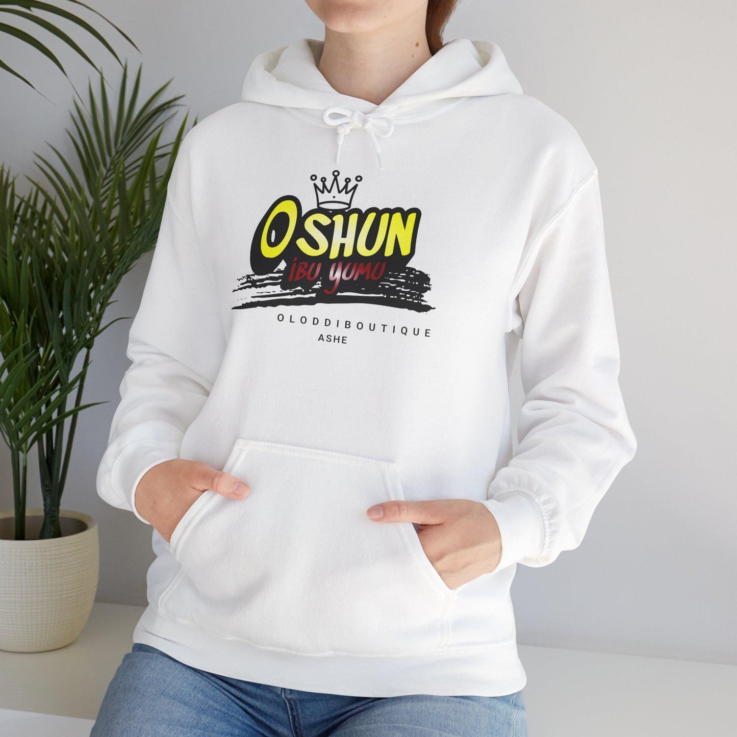 Oshun IBÚ YUMU, Orisha inspired Unisex Hoodie!! Gift for devotee or Godparent! Omo OSHUN hoodie!