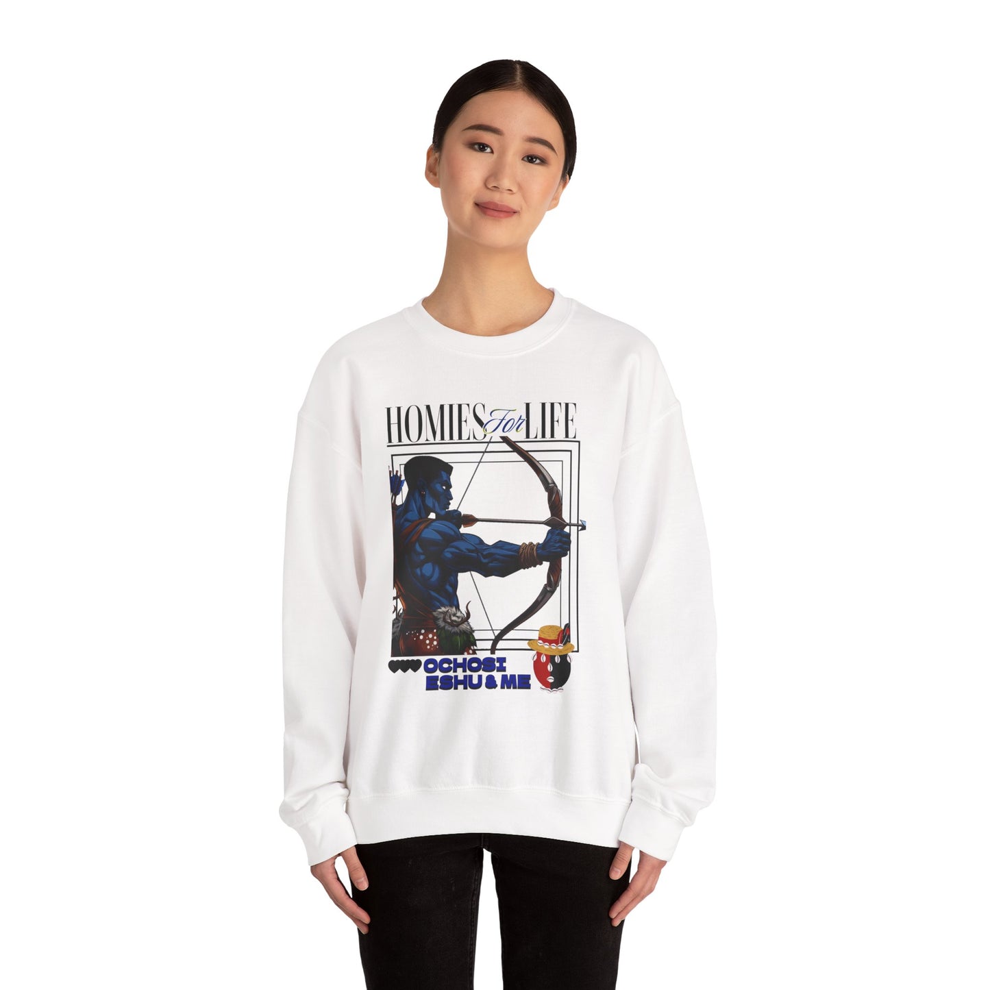 Homies for Life, OCHOSI, ESHU, and Me Sweatshirt, Gift for Godparent or Devotee!