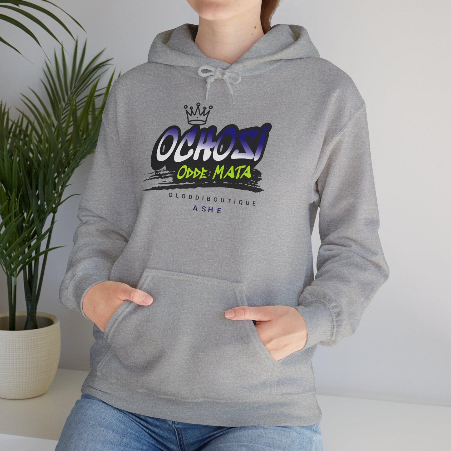 Ochosi ODDE MATA, Orisha inspired Unisex Hoodie!! Gift for devotee or Godparent! Omo OCHOSI hoodie!