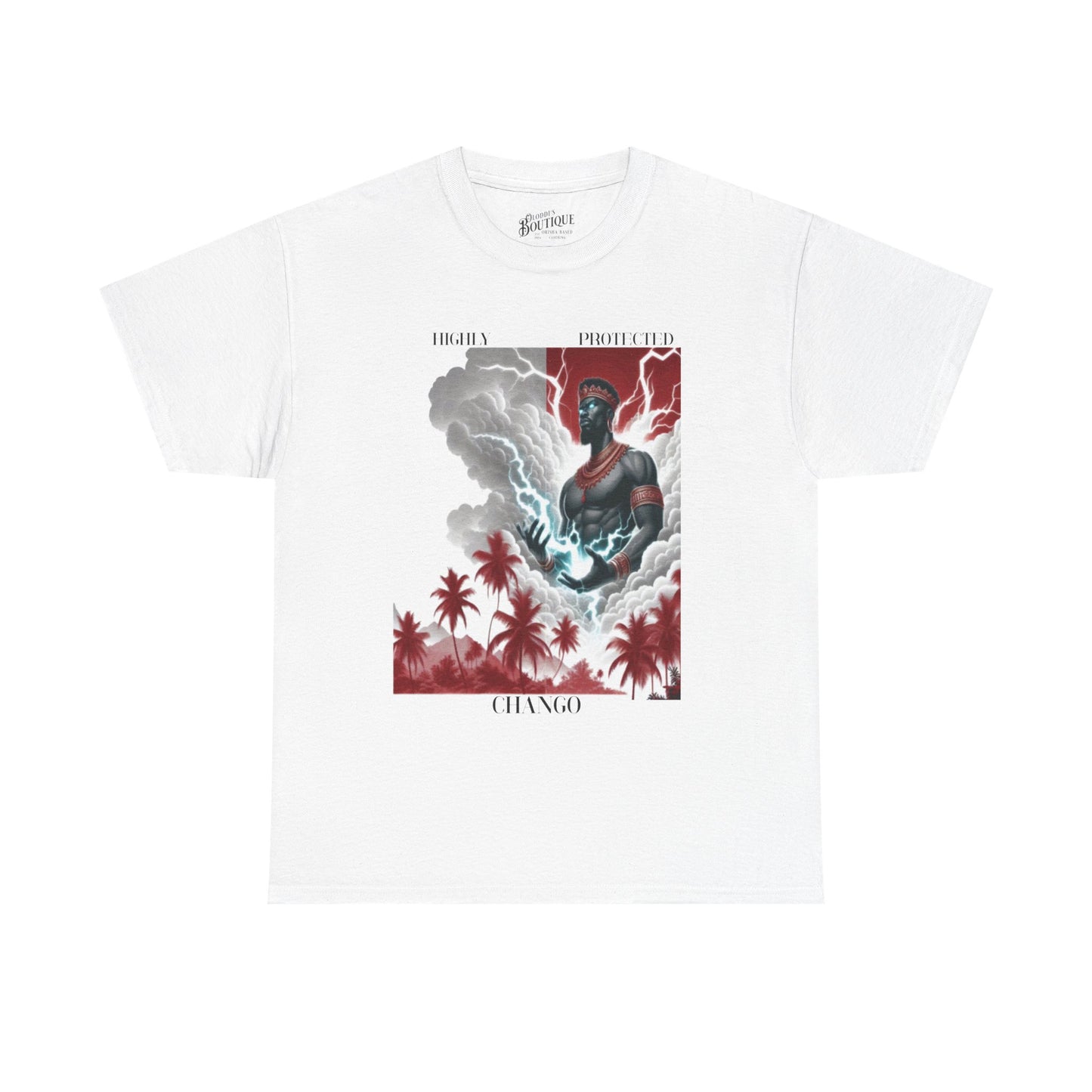Highly Protected CHANGO Graphic Tee,Gift for godparent or Devotee, Ashe Chango Tshirt