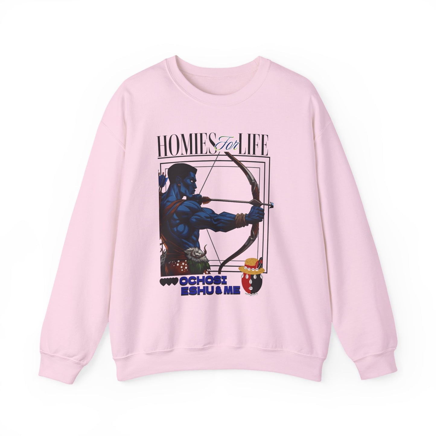 Homies for Life, OCHOSI, ESHU, and Me Sweatshirt, Gift for Godparent or Devotee!