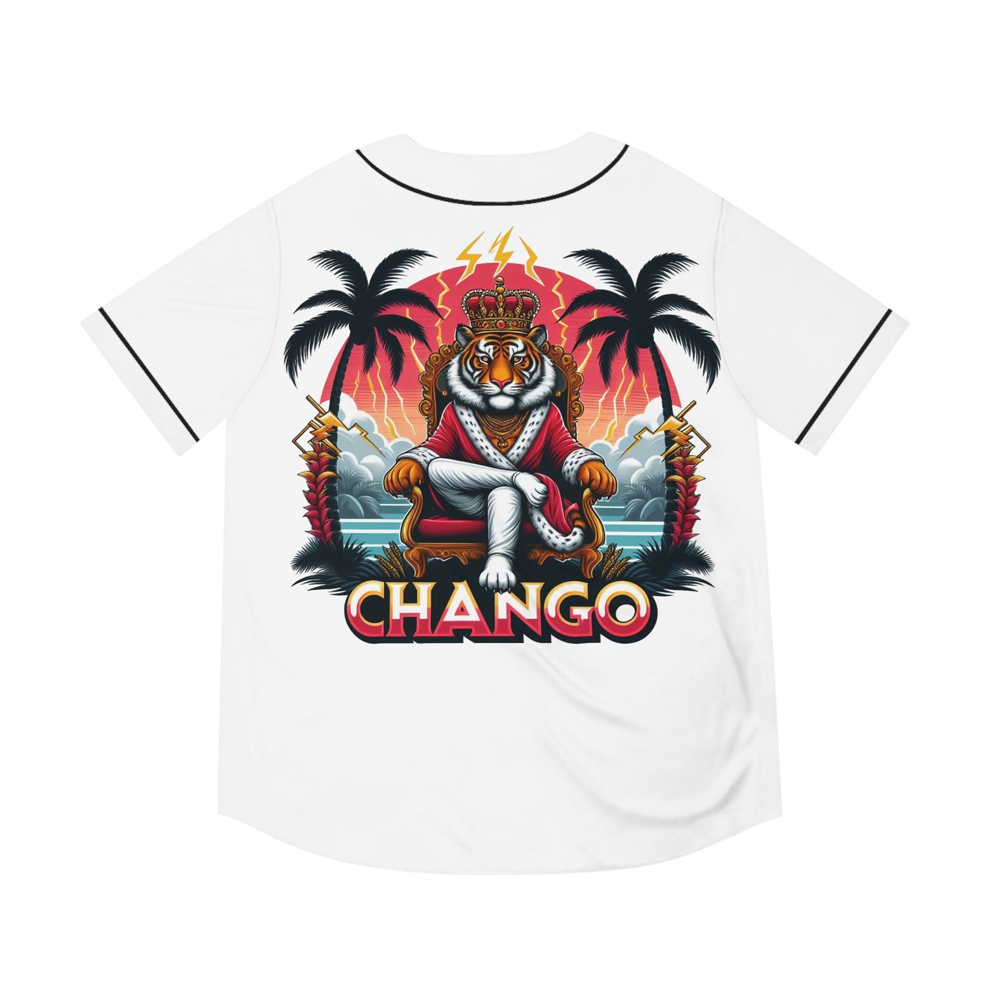 Ashe Chango "Royal Crowned Tiger" Jersey - Orisha Urban Style | Gift for Devotee or Godparent