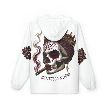 Centella NDOKI "Skulls & Roses" Palo Mayombe White Stylish Windbreaker Jacket! Somos!