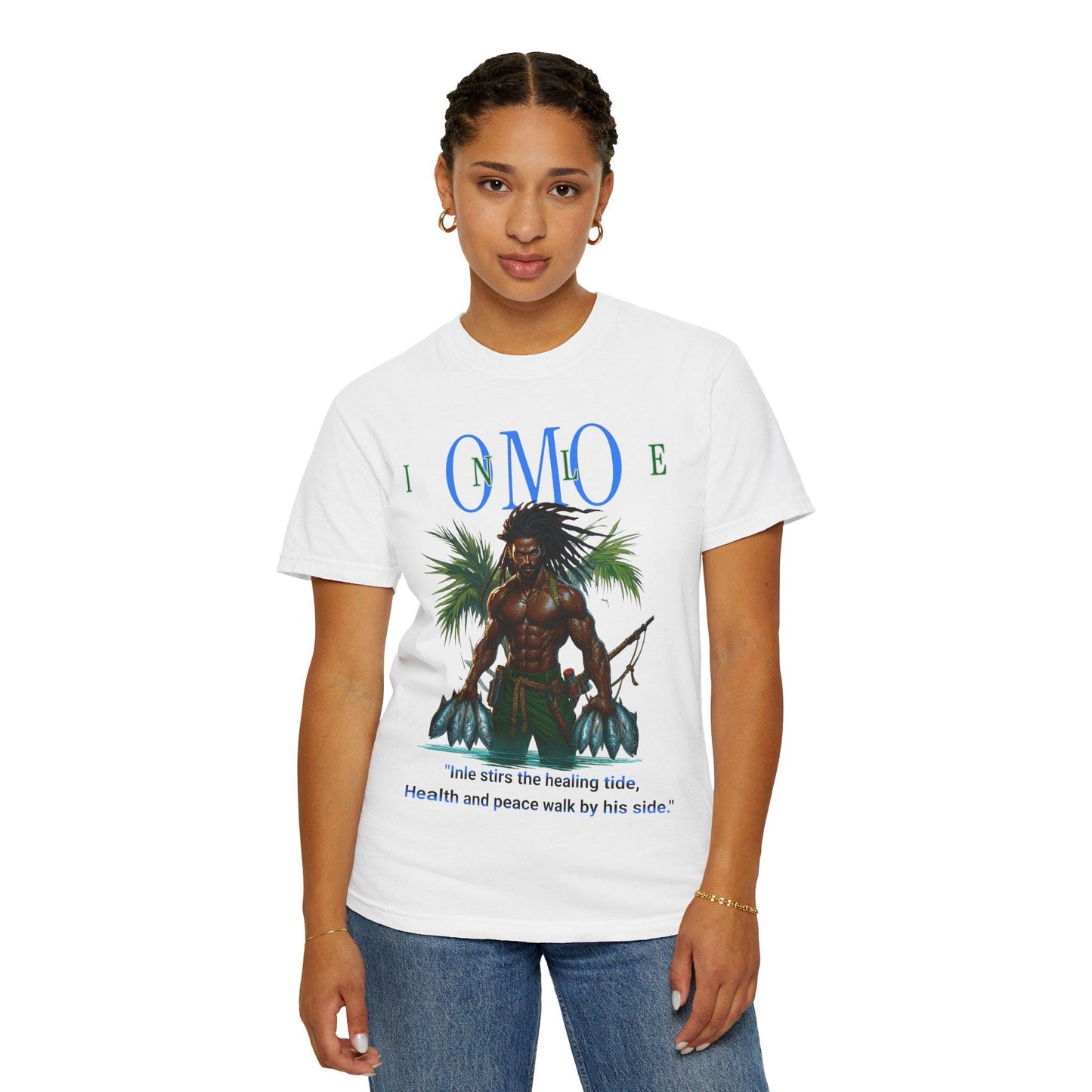 Omo INLE Tee, Orisha Unisex Tshirt! Afro Spiritual Tee! Gift for Devotee or Godparent! Ashe INLE!