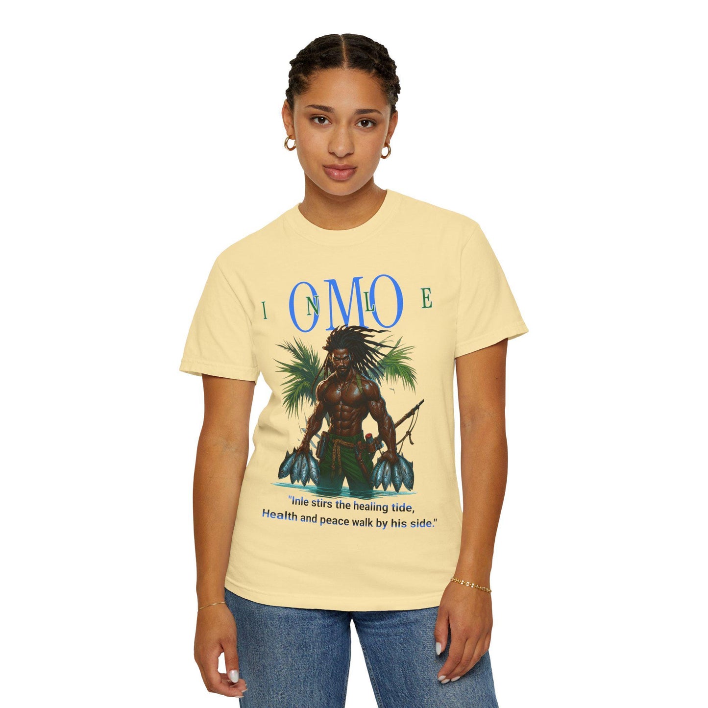 Omo INLE Tee, Orisha Unisex Tshirt! Afro Spiritual Tee! Gift for Devotee or Godparent! Ashe INLE!