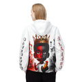 Maferefun Orisha ELLEGUA "Keeper of Keys" white Stylish Ashe Jacket, gift for devotee or godparents,