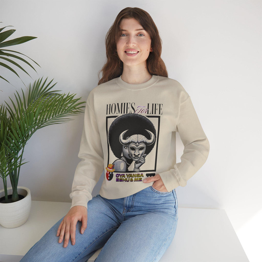 Homies for Life, Oya Eshu and Me Sweatshirt, Gift for Godparent or Devotee!