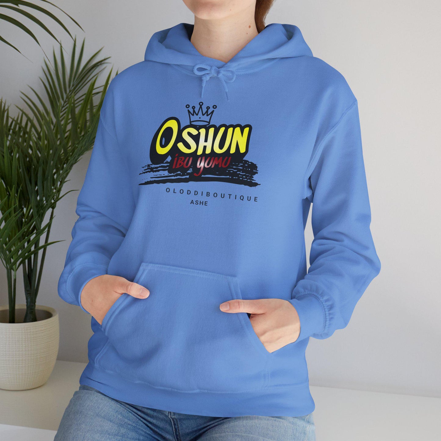 Oshun IBÚ YUMU, Orisha inspired Unisex Hoodie!! Gift for devotee or Godparent! Omo OSHUN hoodie!