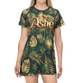 ASHE! Tropical Golden leaves and  ASHE! Honey Drip Tshirt DRESS!