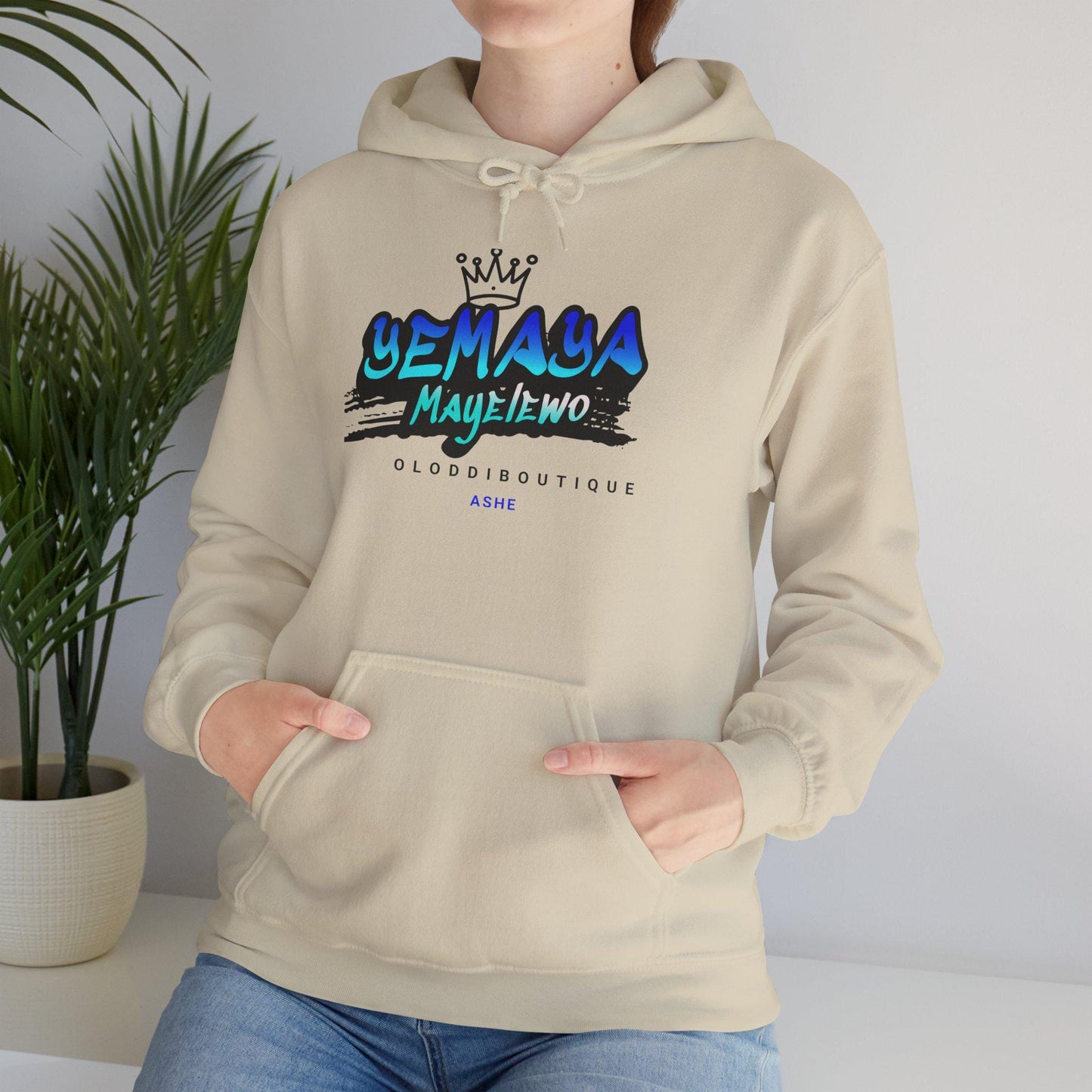 Yemayá MAYELEWO, Orisha inspired Unisex Hoodie!! Gift for devotee or Godparent! Omo YEMAYÁ hoodie!