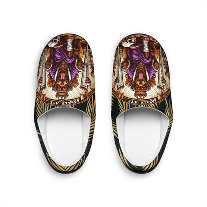 Orisha BABALU AYE " Royal Healer" stylish comfy indoor Slippers, Gift for devotee or godparent!