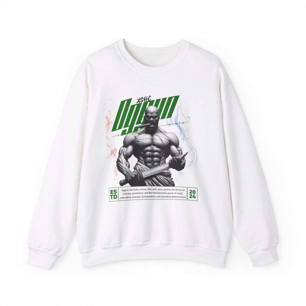 Orisha Oggun Marble Royalty Sweatshirt - Ruler of Iron | Gift for Devotee or Godparent