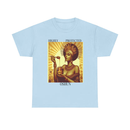 Highly Protected Oshun Tee, Spiritual T-Shirt, Goddess Apparel, Affirmation Shirt, Gift for Her, Boho Style Clothing