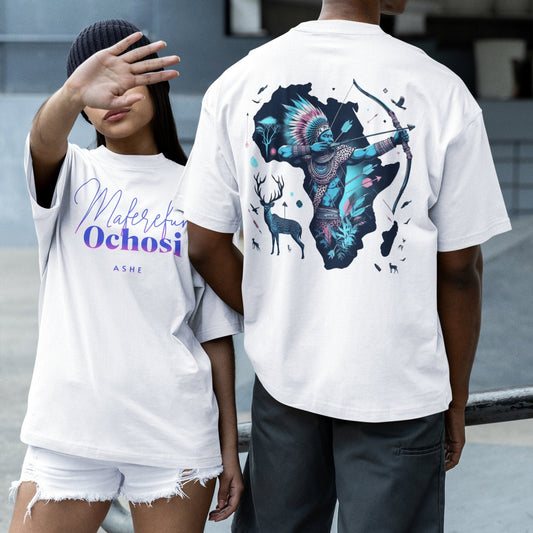 Maferefun OCHOSI "Royal hunter in Africa" tshirt, ashe ochosi tee, Gift for devotee or godparents! omo ochosi tshirt