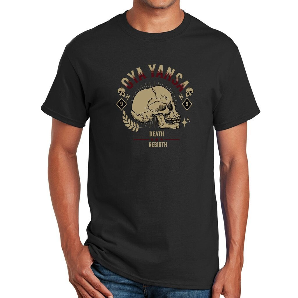 Orisha OYA Yansa Death and Rebirth Unisex Retro style number 9 Yoruba Lukumi Culture Spiritual Tshirt