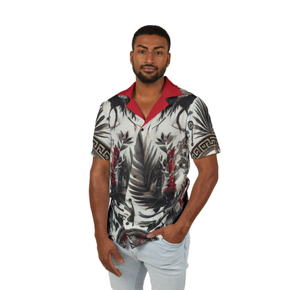 Orisha Ellegua Hawaiian Style Button Down Shirt - Gift for Devotee or Godparent