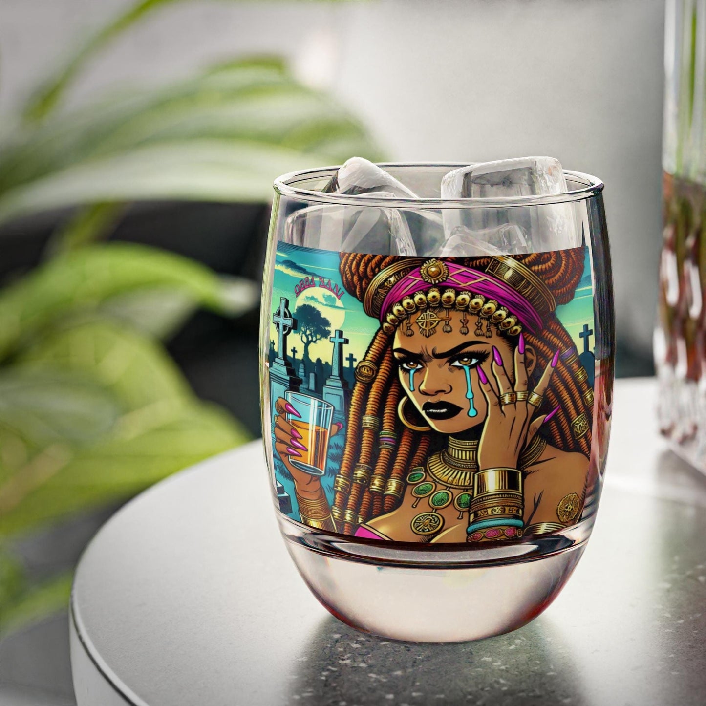 Obba Nani “Cheers To” Whiskey Style Drinking Glass – Gift for Devotee or Godparent