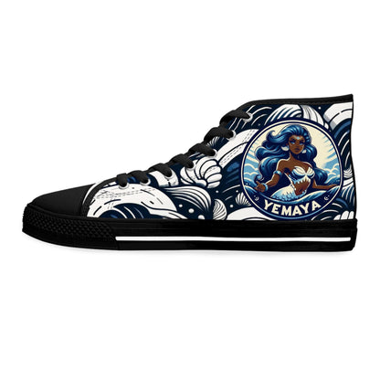 Maferefun YEMAYA High-Top Sneakers – Orisha Urban Style | Gift for Devotee or Godparent