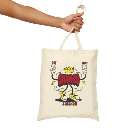 Got that SHANGO Strength! cute Orisha Shango tote bag! Gift for Devotee or Godparent