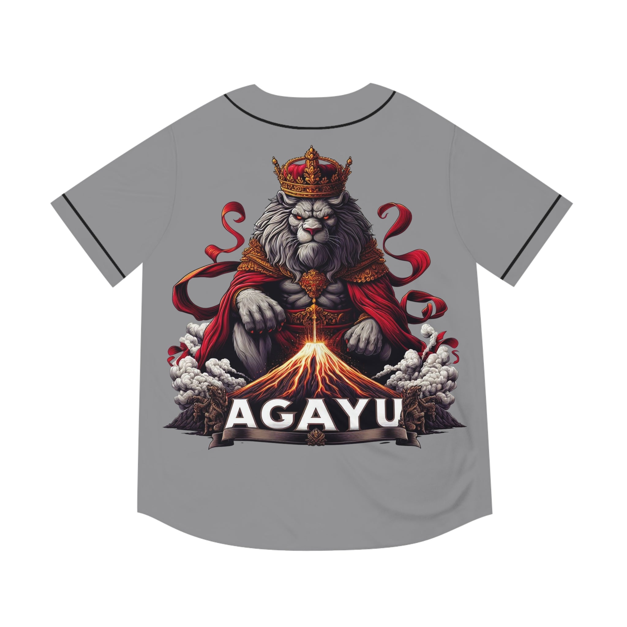 Ashe Agayu "Royal Lion Volcano" Jersey – Orisha Urban Style | Gift for Devotee or Godparent