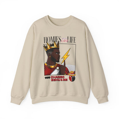 Homies for Life, CHANGO, ESHU, and Me Sweatshirt, Gift for Godparent or Devotee!