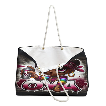 Street Inspired, Orisha OYA  Weekender bag! Cute & Whimsical Oya Yansa On the go Bag! Gift for Devotee or Godparent!