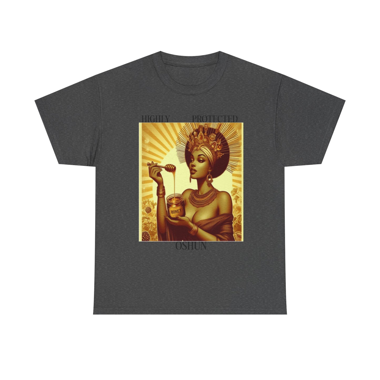 Highly Protected Oshun Tee, Spiritual T-Shirt, Goddess Apparel, Affirmation Shirt, Gift for Her, Boho Style Clothing