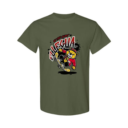 Orisha ELLEGUA "my tiny giant" cute bear on skateboard urban style T-shirt!! Eshu ELLEGUA unisex tshirt
