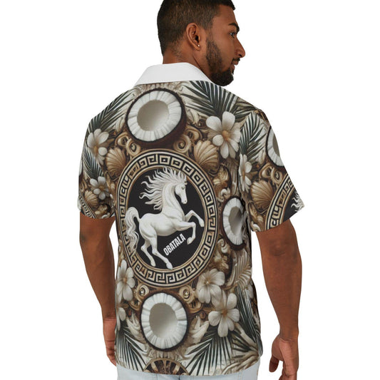 Orisha Obatala Hawaiian Style Button Down Shirt - Gift for Devotee or Godparent